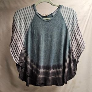 3for$25 Gypsy Daisy tye dye butterfly wing hooded shirt hood tee shirt blouse